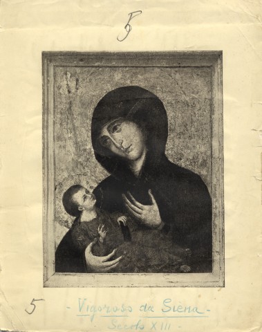 Anonimo — Vigoroso da Siena. Sienese: Active 1276-1292. Madonna and Child — insieme